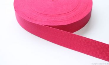 Gurtband 3 cm pink                            100 % Baumwolle