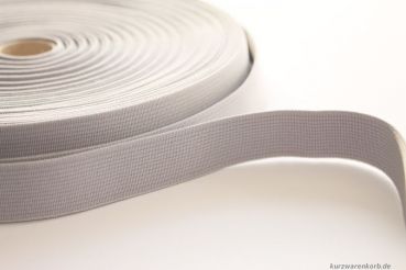 Preview: Gummiband 20 mm grau