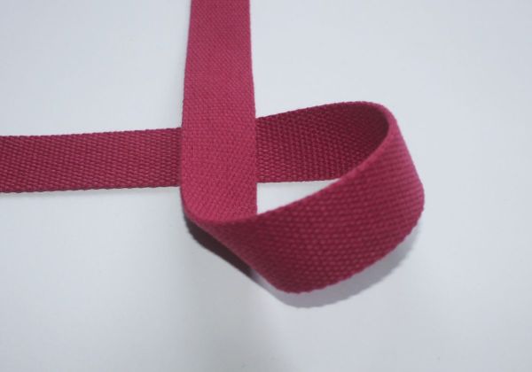 Gurtband 3 cm - dunkelpink - Baumwollmischgewebe