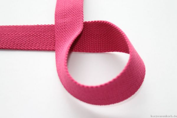 Gurtband 3 cm - pink - Baumwollmischgewebe